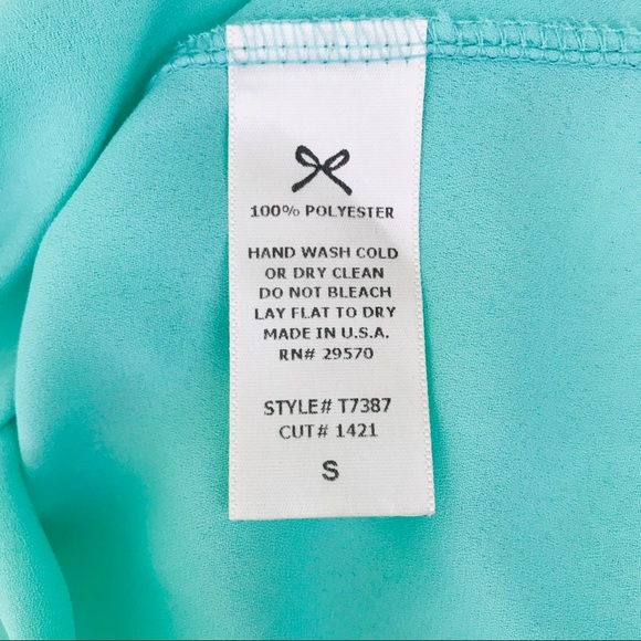 3 for$25 Everly mint green bow tie sleeveless top - Picture 4 of 5